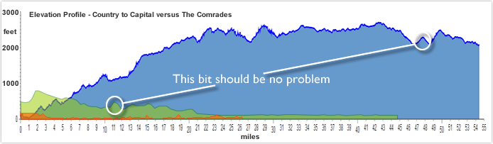 Comrades elevation profile
